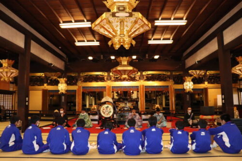 中学生と学ぶ雅楽の世界。トライやる・ウィーク IN 亀山本徳寺